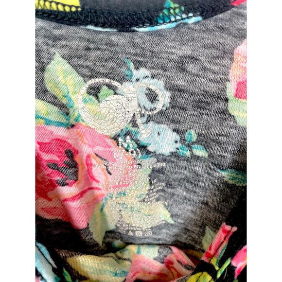 Vintage OP Womens Tank Sz M Betsey Roses Floral Punk Glam Feminine Coquette Boho - Picture 3 of 6